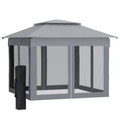 Outsunny 11' X 11' Pop Up Gazebo Outdoor Canopy Shelter With 2-Tier Soft Top, And Removable Zipper Netting, Event Tent With Large Shade, And Storage Bag For Patio, Backyard, Garden 19 Outsunny 11' X 11' Pop Up Gazebo Outdoor Canopy Shelter With 2-Tier Soft Top, And Removable Zipper Netting, Event Tent With Large Shade, And Storage Bag For Patio, Backyard, Garden -Coleman Camp Shop GUEST 05ec3a2d 9cd4 4b0f 8907 688335e45179