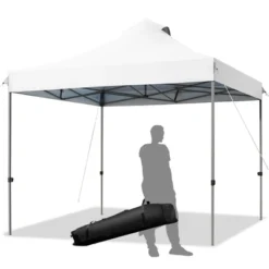 Costway 10' X 10' Portable Pop Up Canopy Event Party Tent Adjustable W/Roller Bag White/Blue/Grey 25 Costway 10' X 10' Portable Pop Up Canopy Event Party Tent Adjustable W/Roller Bag White/Blue/Grey -Coleman Camp Shop GUEST 065f38e5 964b 4638 89d0 6b5b8fcc9d50
