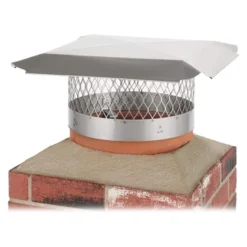 Draft King SS815U Single Flue Round 24 Gauge Slip-In Chimney Cover For 13.5"-14.5" Masonry Chimneys With Expanded Metal Mesh And Welded Legs 7 Draft King SS815U Single Flue Round 24 Gauge Slip-In Chimney Cover For 13.5"-14.5" Masonry Chimneys With Expanded Metal Mesh And Welded Legs -Coleman Camp Shop GUEST 0a0b420c f8ae 4f36 a852 8c237c63e433