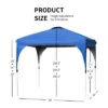 Tangkula Pop-up Canopy Tent 10’ X 10’ Height Adjustable Commercial Instant Canopy W/ Portable Roller Bag Blue/ White/ Grey 2 Tangkula Pop-up Canopy Tent 10’ X 10’ Height Adjustable Commercial Instant Canopy W/ Portable Roller Bag Blue/ White/ Grey -Coleman Camp Shop GUEST 0d5058a5 2423 4d49 be5e adc1893c782e