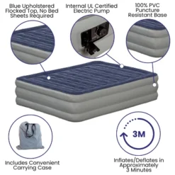 Flash Furniture 18 Inch Air Mattress With ETL Certified Internal Electric Pump And Carrying Case -Coleman Camp Shop GUEST 0efce970 04b3 4a98 a3d5 9e5b02c2f345