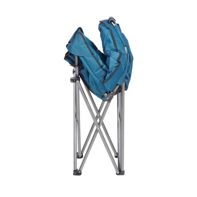 Mac Sports Folding Padded Outdoor Club Chair With Carry Bag, Blue/Black (2 Pack) 4 Mac Sports Folding Padded Outdoor Club Chair With Carry Bag, Blue/Black (2 Pack) - Image 2