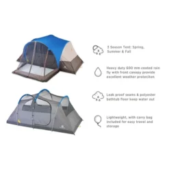 Outbound 8 Person 3 Season Easy Up Camping Dome Tent With Rainfly & Porch -Coleman Camp Shop GUEST 0fc16ee3 b297 41c3 bae1 1438f7610ede
