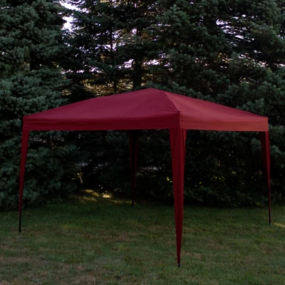 Northlight 10' X 10' Burgundy Pop-Up Outdoor Canopy Gazebo 7 Northlight 10' X 10' Burgundy Pop-Up Outdoor Canopy Gazebo - Image 5