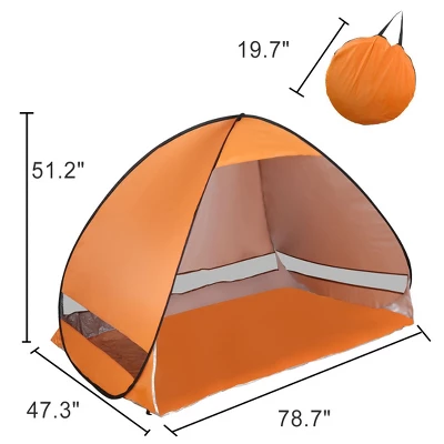 Unique Bargains Automatic Portable 2-3 Person Sun Shade Beach Shelter Tent 3 Unique Bargains Automatic Portable 2-3 Person Sun Shade Beach Shelter Tent