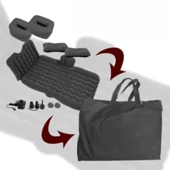 Zone Tech Car Inflatable "Air Mattress" Bed With Back Seat With 2 Air Pillows – Pump Kit - Vacation Camping Blow Up Pad -Coleman Camp Shop GUEST 1578bdd2 c5fe 4545 be9f 7880db7c90bf