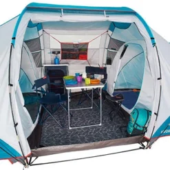 Decathlon Quechua Waterproof Family Camping Tent 4 Person 2 Rooms, Teal Green -Coleman Camp Shop GUEST 186b30a6 a9fc 436f a7b0 e49d9ee72869