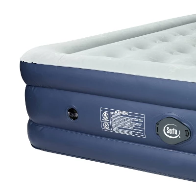 Serta 16" Rechargeable Air Mattress With Electric Pump - Queen 5 Serta 16" Rechargeable Air Mattress With Electric Pump - Queen - Image 3