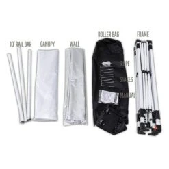 OneTouch 1010COM 10 Foot X 10 Foot Instant Event Canopy Tent With Durable Rail Bars, Center Lock Technology, And A Shaded Sidewall Panel, White 8 OneTouch 1010COM 10 Foot X 10 Foot Instant Event Canopy Tent With Durable Rail Bars, Center Lock Technology, And A Shaded Sidewall Panel, White -Coleman Camp Shop GUEST 1b2fc92a 44a5 47aa b7ec 6cdf60f36105