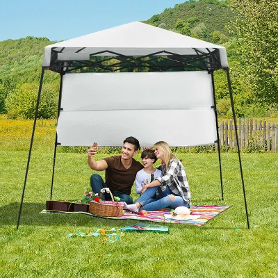 Costway 7x7 FT Slant Leg Pop-up Canopy Tent Shelter Adjustable Portable Carry Bag 14 Costway 7x7 FT Slant Leg Pop-up Canopy Tent Shelter Adjustable Portable Carry Bag - Image 12