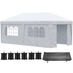 Outsunny 19' X 10' Large Party Tent, Height Adjustable Pop Up Canopy With Weight Bags And Wheeled Carry Bag 14 Outsunny 19' X 10' Large Party Tent, Height Adjustable Pop Up Canopy With Weight Bags And Wheeled Carry Bag -Coleman Camp Shop GUEST 1bce1c60 3345 48a1 9c67 79d2f03fee3f