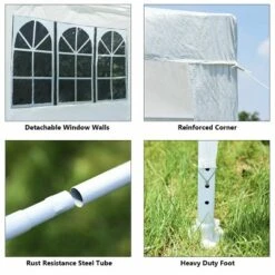 Costway Canopy Party Wedding Event Tent 10'x10' Heavy Duty Outdoor Gazebo Side Walls -Coleman Camp Shop GUEST 1c103f85 c6ac 4d4e b041 726f62c59794