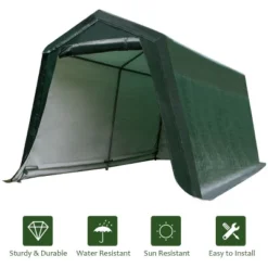 Costway 10'x10' Patio Tent Carport Storage Shelter Shed Car Canopy Heavy Duty Green -Coleman Camp Shop GUEST 1c4283aa 3db3 4821 a97c 3faa2382a692