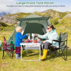 Costway 4-6 Person Camping Tent Waterproof Family Large Double-Layer Tents W/Front Porch -Coleman Camp Shop GUEST 1c505060 3031 4ca1 9338 2c2b122f90bf