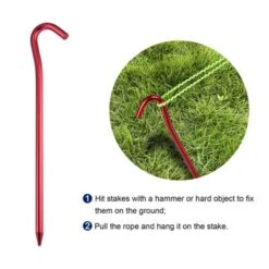 Unique Bargains Tent Stakes Hook Aluminum Alloy Heavy Ground Pegs For Camping Canopy -Coleman Camp Shop GUEST 1db97cd3 b2a2 40bc a42e 0faa60b2e5d1