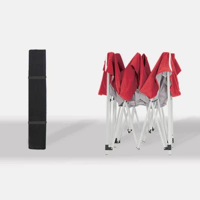 Z-Shade 10 X 10 Foot Push Button Angled Leg Instant Shade Outdoor Canopy Tent Portable Shelter With Steel Frame And Storage Bag, Red 6 Z-Shade 10 X 10 Foot Push Button Angled Leg Instant Shade Outdoor Canopy Tent Portable Shelter With Steel Frame And Storage Bag, Red - Image 4