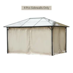 Outsunny 10' X 12' Universal Gazebo Sidewall Set With 4 Panels, 40 Hooks/C-Rings Included For Pergolas & Cabanas -Coleman Camp Shop GUEST 1faf0628 62e2 4ccf 97c8 75fb14aa8f5c