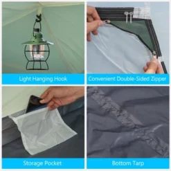 Costway 4-6 Person Camping Tent Waterproof Family Large Double-Layer Tents W/Front Porch -Coleman Camp Shop GUEST 2093b227 3083 44af 8975 9df9b1bab034