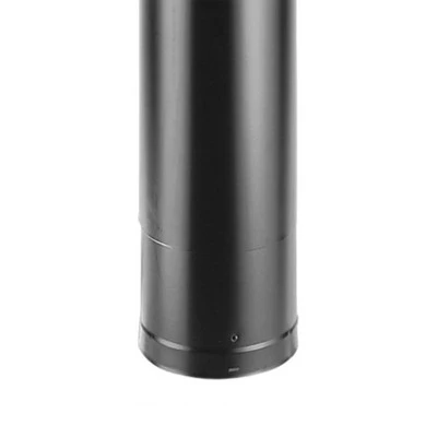 DuraVent DVL 6DVL-46TA 6 Inch Double Wall Steel Telescoping Finishing Chimney Wood Burning Stove Pipe Connector To Vent Smoke Or Exhaust, Black 4 DuraVent DVL 6DVL-46TA 6 Inch Double Wall Steel Telescoping Finishing Chimney Wood Burning Stove Pipe Connector To Vent Smoke Or Exhaust, Black - Image 2
