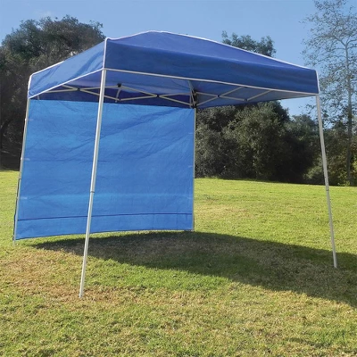 Z-Shade 10 By 10 Foot Instant Pop Up Shade Canopy Tent With 10 Foot Angled Leg Canopy Tent Taffeta Attachment For Beaches, Backyards, Or Events, Blue 5 Z-Shade 10 By 10 Foot Instant Pop Up Shade Canopy Tent With 10 Foot Angled Leg Canopy Tent Taffeta Attachment For Beaches, Backyards, Or Events, Blue - Image 3