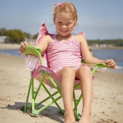 Melissa & Doug Sunny Patch Bella Butterfly Outdoor Folding Lawn And Camping Chair With Carrying Case