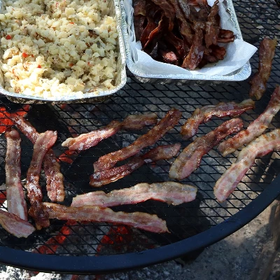 Sunnydaze Decor Sunnydaze Outdoor Camping Or Backyard Heavy-Duty Steel Round X-Marks Fire Pit Cooking Grilling Grate 7 Sunnydaze Decor Sunnydaze Outdoor Camping Or Backyard Heavy-Duty Steel Round X-Marks Fire Pit Cooking Grilling Grate - Image 5