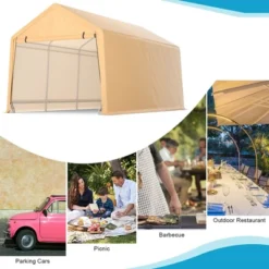 Costway 9x17 Ft Heavy Duty Carport Canopy PE Car Tent Steel Outdoor Garage Shelter 15 Costway 9x17 Ft Heavy Duty Carport Canopy PE Car Tent Steel Outdoor Garage Shelter -Coleman Camp Shop GUEST 2723daf9 866d 4c11 b3a0 8a129fc8e9de