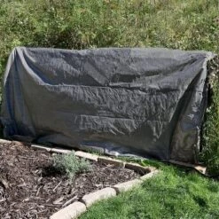 Sunnydaze Decor Sunnydaze Outdoor Heavy-Duty Multi-Purpose Plastic Reversible Protective Tarp Cover - 20' X 30' - Dark Gray - 2pk