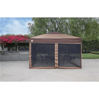 Z-Shade Mesh Wall Screen Room Attachment For 12 X 12 Foot Outdoor Canopy Tent Portable Shelter, Tan (Screen Only, Frame Sold Separately) 3 Z-Shade Mesh Wall Screen Room Attachment For 12 X 12 Foot Outdoor Canopy Tent Portable Shelter, Tan (Screen Only, Frame Sold Separately)
