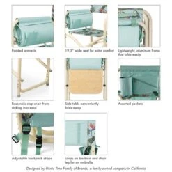 Picnic Time Outdoor Directors Chair - Tropical -Coleman Camp Shop GUEST 2ce87938 832c 4128 8d05 9cab5a233833