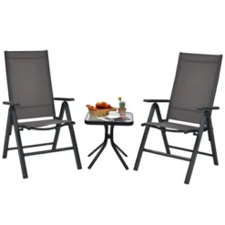 Tangkula 2 Pack Folding Dining Chairs Adjustable Reclining Back Chairs Suitable For Outdoor & Indoor Gray -Coleman Camp Shop GUEST 2d60b5d8 96cd 40d3 ba07 421bcf045bed