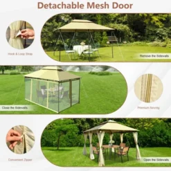 Costway 2-Tier 10'x13' Steel Gazebo Canopy Tent Shelter Patio Garden Outdoor Netting 18 Costway 2-Tier 10'x13' Steel Gazebo Canopy Tent Shelter Patio Garden Outdoor Netting -Coleman Camp Shop GUEST 2de18f9f 37c8 4a3e 850e 838918013fec