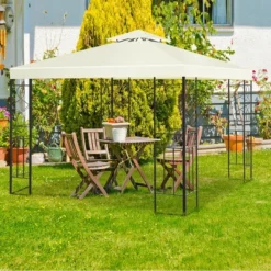 Costway 2 Tier 10'x10' Patio Gazebo Canopy Tent Steel Frame Shelter Awning -Coleman Camp Shop GUEST 2e1bd617 129a 48e2 9316 ce5b66967098