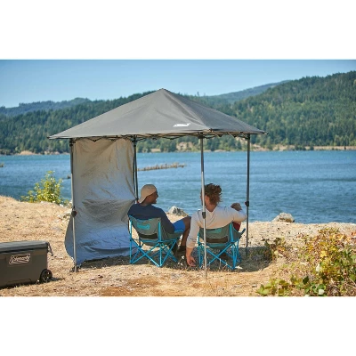 Coleman Oasis Lite Canopy 7'x7' One Peak Sunwall Beach Shelter Tent - Black 10 Coleman Oasis Lite Canopy 7'x7' One Peak Sunwall Beach Shelter Tent - Black - Image 8