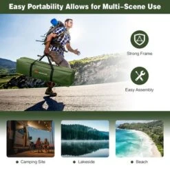 Costway 1-Person Compact Portable Pop-Up Tent/Camping Cot W/ Air Mattress & Sleeping Bag -Coleman Camp Shop GUEST 32c9108e f223 48f7 bc9e 8c19bfa1cce8