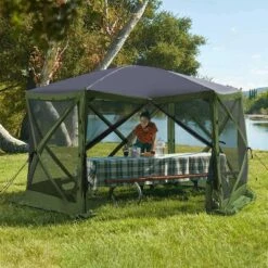 Lightspeed Outdoors Pop-Up 6-Sided Screen Shelter, Camping Gazebo, Green -Coleman Camp Shop GUEST 35226dd6 d35c 476b a309 ccec91a739e6