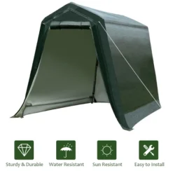 Costway 6'x8' Patio Tent Carport Storage Shelter Shed Car Canopy Heavy Duty Green -Coleman Camp Shop GUEST 36d11c85 67cc 49dd 99ca 51a6065a089c