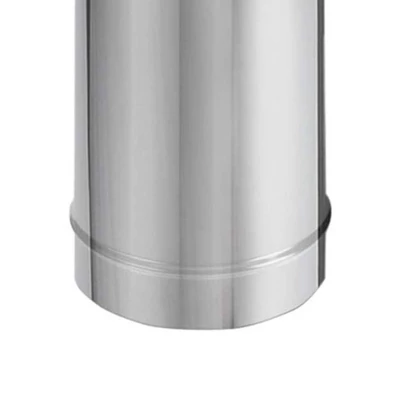 DuraVent DuraBlack 24 X 6 Inches Stainless Steel Single Wall Wood Burning Stove Pipe Connector To Vent Smoke And Exhaust, W/Adjustable Length, Silver 4 DuraVent DuraBlack 24 X 6 Inches Stainless Steel Single Wall Wood Burning Stove Pipe Connector To Vent Smoke And Exhaust, W/Adjustable Length, Silver - Image 2