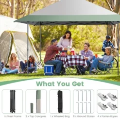 Costway 13x13ft Patio Pop-Up Gazebo Canopy Tent Instant Sun Shelter Outdoor Wheeled Bag -Coleman Camp Shop GUEST 4038d0f5 5a8f 474c 9f96 b45c0ee95b1a