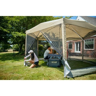 Coleman Back Home 15'x13' Screened Shelter - Tan 11 Coleman Back Home 15'x13' Screened Shelter - Tan - Image 9