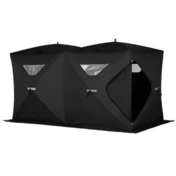 Outsunny 8 Person Ice Fishing Shelter, Waterproof Oxford Fabric Portable Pop-up Ice Tent With 4 Doors For Outdoor Fishing -Coleman Camp Shop GUEST 452fb76b db61 450c a2ea a1aae07215d4