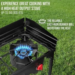 Hike Crew Double-Burner Camping Stove, Portable Propane Stovetop -Coleman Camp Shop GUEST 5065ae33 4af6 4ac0 8f69 f54d7e24776a