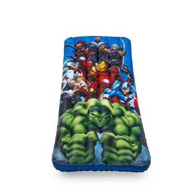 Living IQ Inflatable Jr Twin Portable Small Travel Size Kids Toddler Sleeping Blow Up Air Bed Mattress, Marvel Avengers 4 Living IQ Inflatable Jr Twin Portable Small Travel Size Kids Toddler Sleeping Blow Up Air Bed Mattress, Marvel Avengers - Image 2