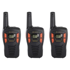 Cobra ACXT145-3 Compact Walkie Talkies - Rechargeable 16-Mile Range Two-Way Radios (3-Pack) - Black & Orange -Coleman Camp Shop GUEST 51166a6a 685c 4210 8884 68f70103b9bb
