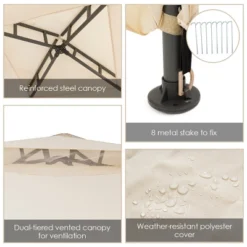 10’x 10’ 2-tier Canopy Gazebo Tent Outdoor Netting Picnic Party Sun Shade 17 10’x 10’ 2-tier Canopy Gazebo Tent Outdoor Netting Picnic Party Sun Shade -Coleman Camp Shop GUEST 51a26b35 c038 4100 9138 f25e58fcc30d