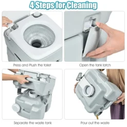 Costway 5.3 Gallon 20L Portable Travel Toilet RV Camping Indoor Outdoor Potty Commode -Coleman Camp Shop GUEST 575aa98b eae6 4178 b687 c9d066f8b8c4