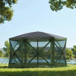 Lightspeed Outdoors Pop-Up 6-Sided Screen Shelter, Camping Gazebo, Green -Coleman Camp Shop GUEST 59d9a12f af0a 4f16 aaad aba60b4d1e0e