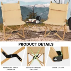Costway Patio Folding Camping Chair Portable Fishing Bamboo Adjust Backrest W/Carry Bag -Coleman Camp Shop GUEST 5c5f7b4a cb6b 4225 a191 8a3db987d1d9