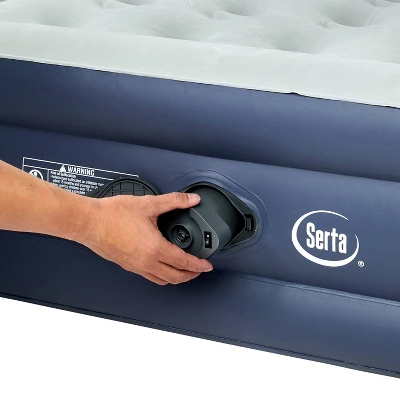 Serta 16" Rechargeable Air Mattress With Electric Pump - Queen 10 Serta 16" Rechargeable Air Mattress With Electric Pump - Queen - Image 8