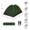 Leisure Sports Lightweight, Water-Resistant 2-Person Dome Tent With Removable Rain Fly And Carry Bag - Green -Coleman Camp Shop GUEST 61597051 e272 4aea 9b19 581b9606fa88